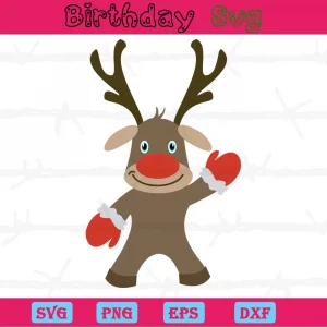Christmas Reindeer, Svg Png Dxf Eps Cricut Silhouette