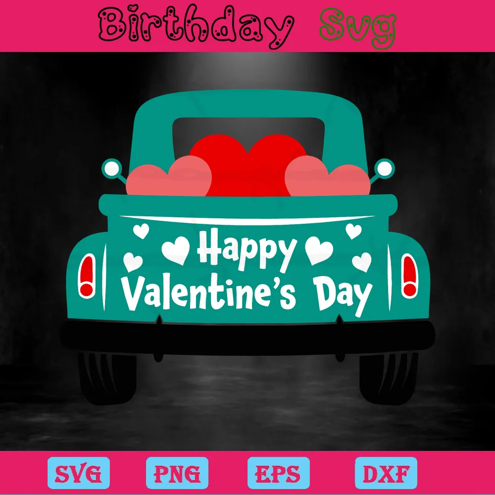 Clipart Happy Valentines Day, Svg Files For Crafting And Diy Projects Invert