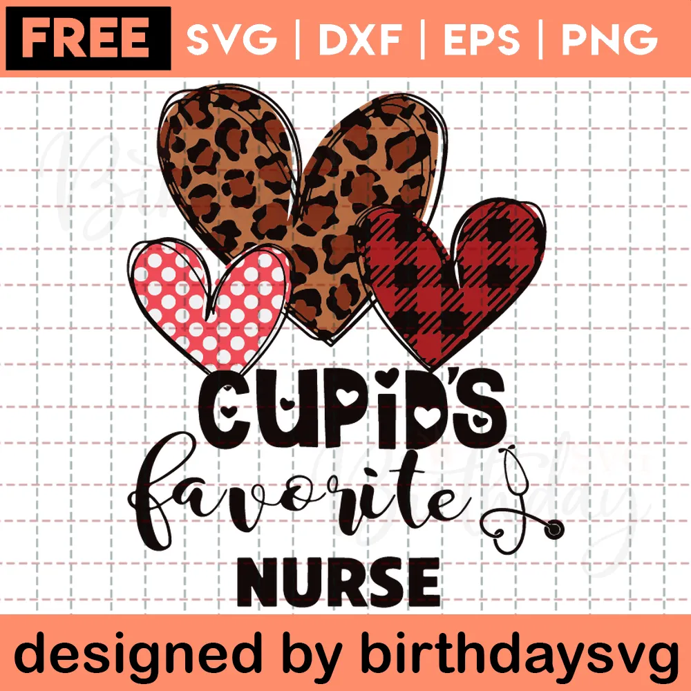 Cupid Favorite Nurse Valentine Clipart Free, Graphic Design