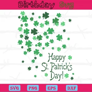 Happy St Patrick'S Day Clipart, Laser Cut Svg Files