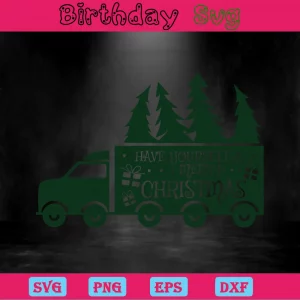 Have Yourself A Merry Christmas, Svg File Formats Invert