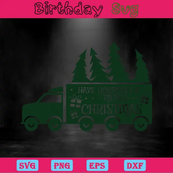 Have Yourself A Merry Christmas, Svg File Formats Invert