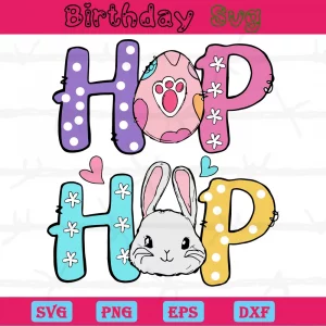Hop Hop Clipart For Happy Easter, Digital Files