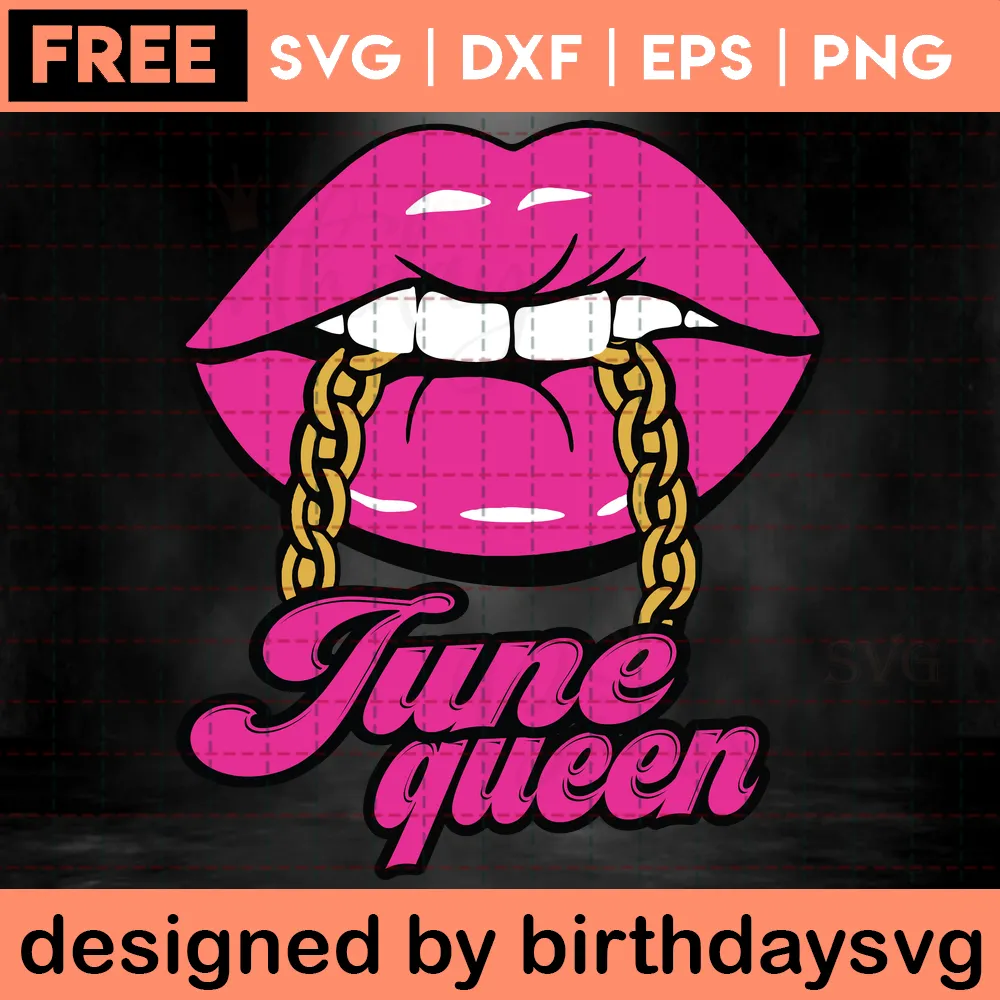 June Queen Free Clipart Happy Birthday, Svg Png Dxf Eps Designs Download Invert