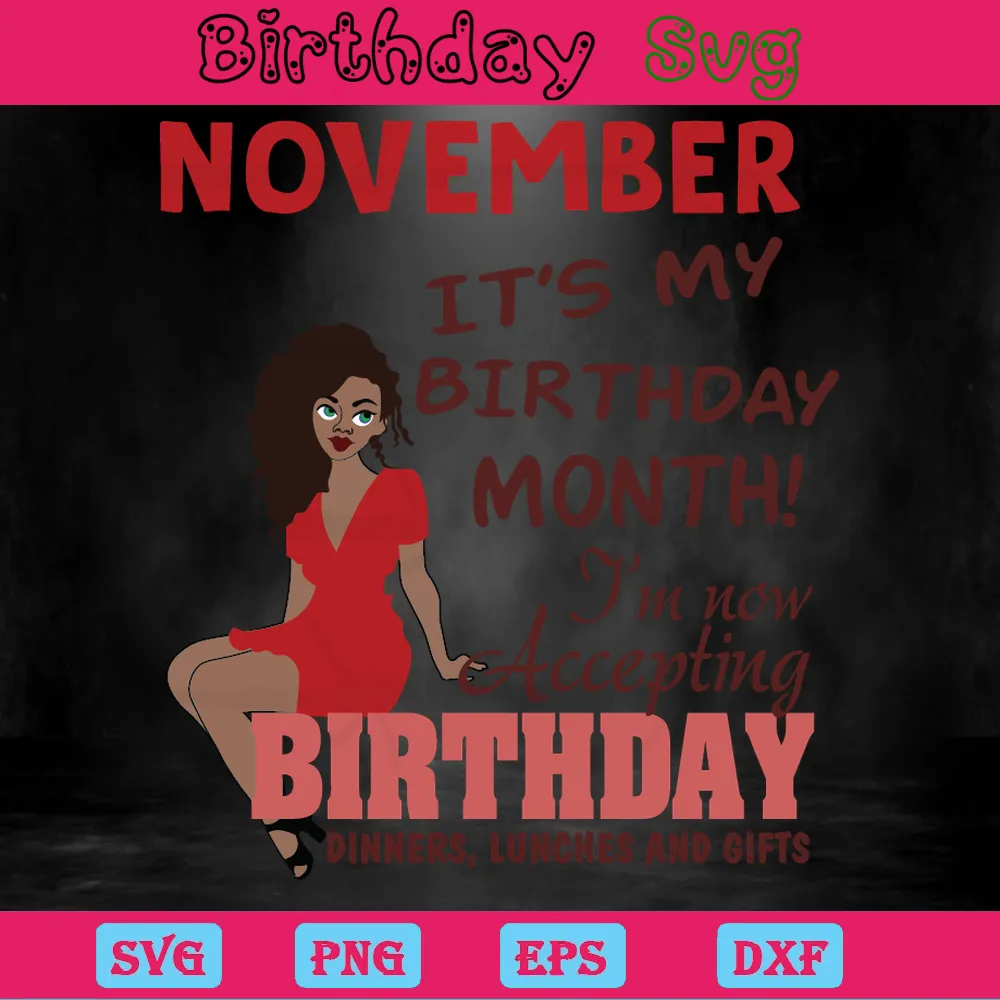 November Its My Birthday Month, Downloadable Files Invert