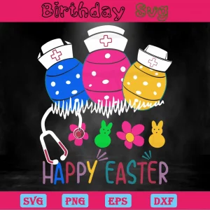 Nurse Happy Easter Images Png, Transparent Background Files