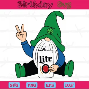 St Patrick'S Day Gnome, Svg Png Dxf Eps Digital Download