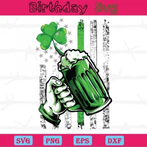 St Patrick'S Day Green Beer Clipart, Svg Png Dxf Eps
