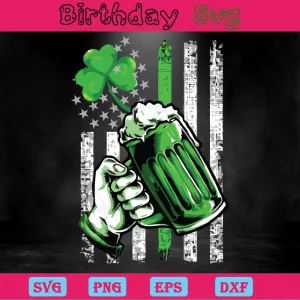 St Patrick'S Day Green Beer Clipart, Svg Png Dxf Eps Invert