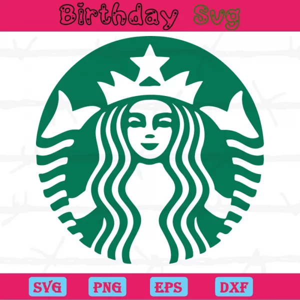 Starbucks Logo, Svg Png Dxf Eps Cricut Silhouette