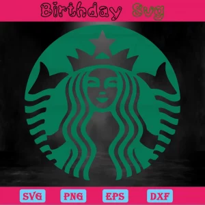 Starbucks Logo, Svg Png Dxf Eps Cricut Silhouette Invert