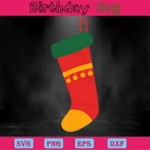 Stockings Christmas Clipart, Svg Png Dxf Eps Cricut Invert
