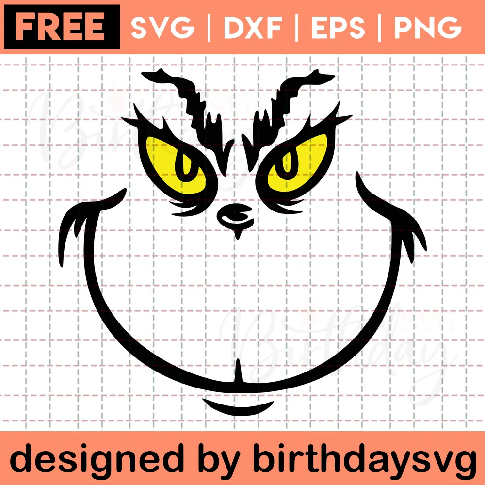 Svg Grinch Face Free