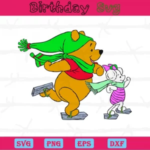 Winnie The Pooh And Piglet Clipart, Svg Png Dxf Eps Cricut Files