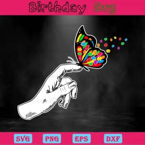 Autism Butterfly Clipart, High-Quality Svg Files