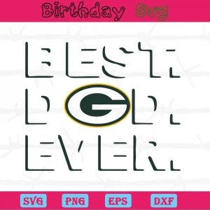 Best Dad Ever Free Svg Green Bay Packers Invert