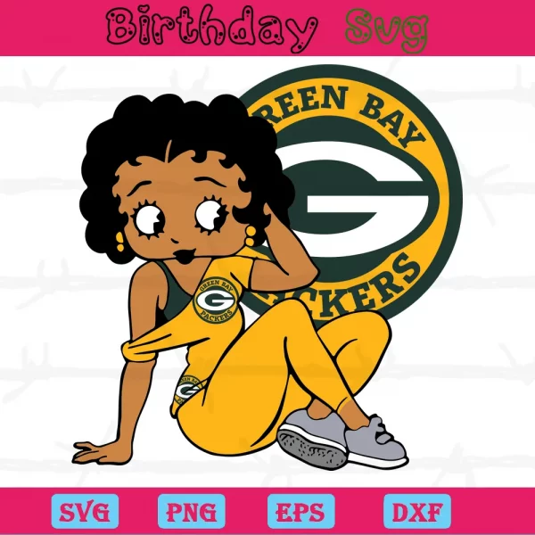 Betty Boop Green Bay Packers Png Logo