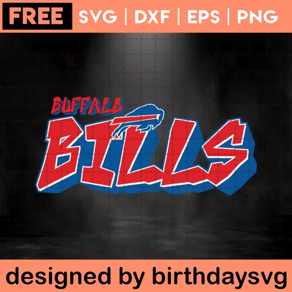 Buffalo Bills Free Svg File, Downloadable Files Invert
