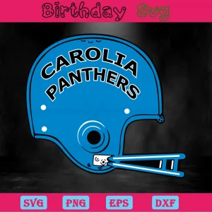 Carolina Panthers Helmet Png, Digital Files Invert