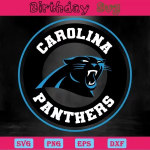 Carolina Panthers Logo, High-Quality Svg Files Invert
