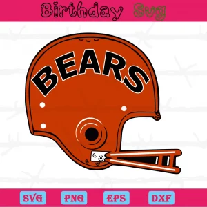 Chicago Bears Helmet Png, Digital Files