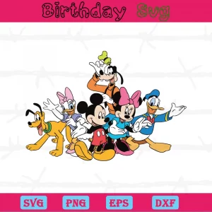 Clipart Mickey Mouse And Friends, Vector Files