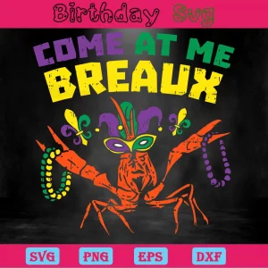Come At Me Breaux Mardi Gras Crawfish, Design Files Invert