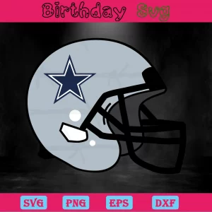 Dallas Cowboys Helmet Clipart, Premium Svg Files Invert