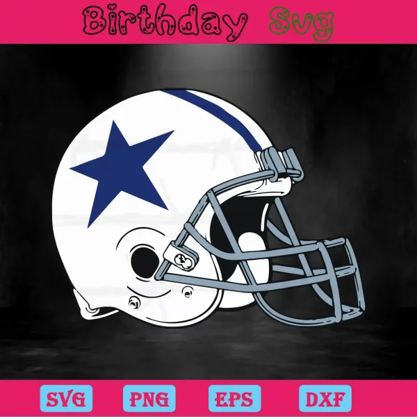 Dallas Cowboys Helmet Png, Digital Files