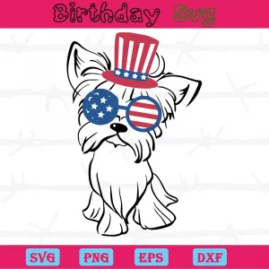 Dog 4Th Of July Clipart, Svg Png Dxf Eps Designs Download