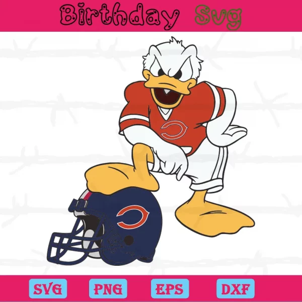 Donald Duck Chicago Bears Png Logo
