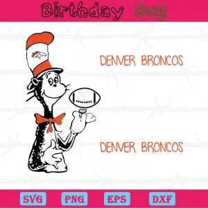 Dr Seuss Denver Broncos, Svg File Formats Invert