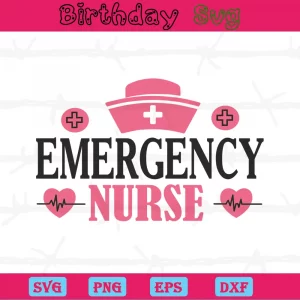 Emmergency Nurse Hat, Svg Png Dxf Eps Designs Download