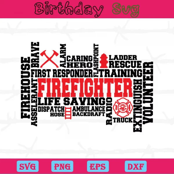 Firefighter Svg Cutting File