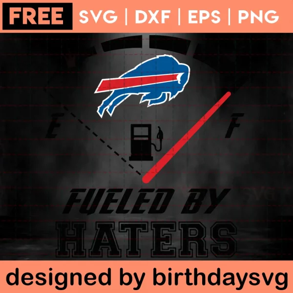 Fueled By Haters Free Buffalo Bills Svg Invert