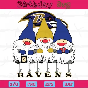 Gnome Baltimore Ravens Logo Svg