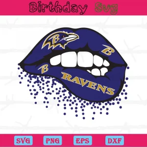 Inspired Lips Baltimore Ravens Logo Png