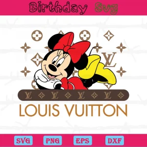 Louis Vuitton Minnie Mouse, Svg Png Dxf Eps Cricut Silhouette
