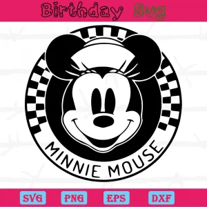 Minnie Mouse Head, Svg Png Dxf Eps Cricut