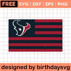 Nfl Flag Free Houston Texans Svg