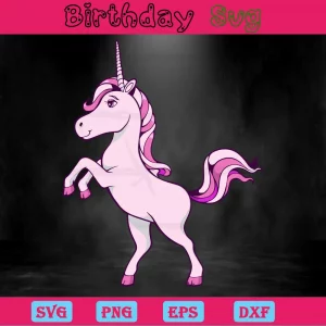 Pink Unicorn Svg Image, Downloadable Files