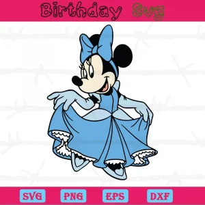 Princess Minnie Mouse Clipart Png, Digital Files