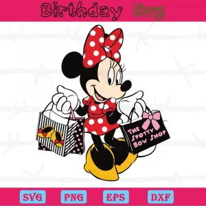 Silhouette Minnie Mouse, Svg Files For Crafting And Diy Projects