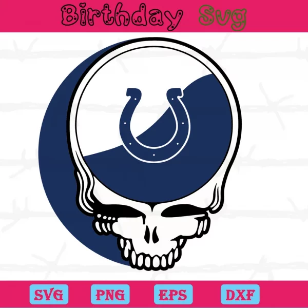 Skull Indianapolis Colts Logo Clipart, Svg File Formats