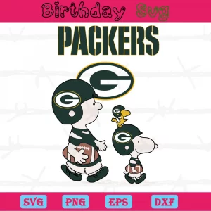 Snoopy The Peanuts Green Bay Packers, Transparent Png