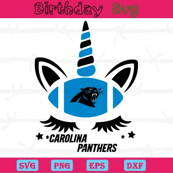 Unicorn Carolina Panthers Png Logo