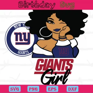 African American Girl New York Giants Logo Png