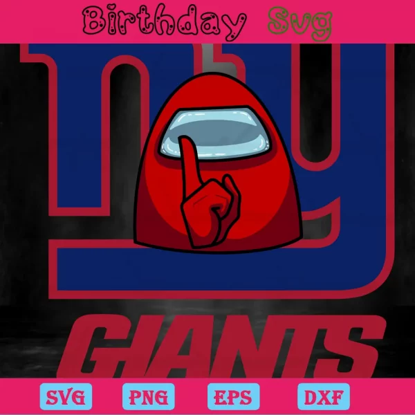 Among Us New York Giants Logo Svg Invert