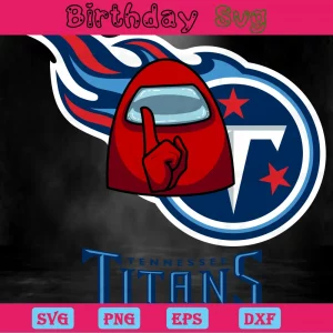 Among Us Tennessee Titans Logo Svg Invert