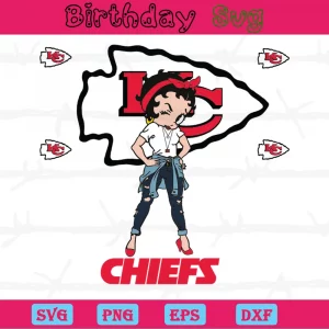 Betty Boop Kansas City Chiefs Png Logo